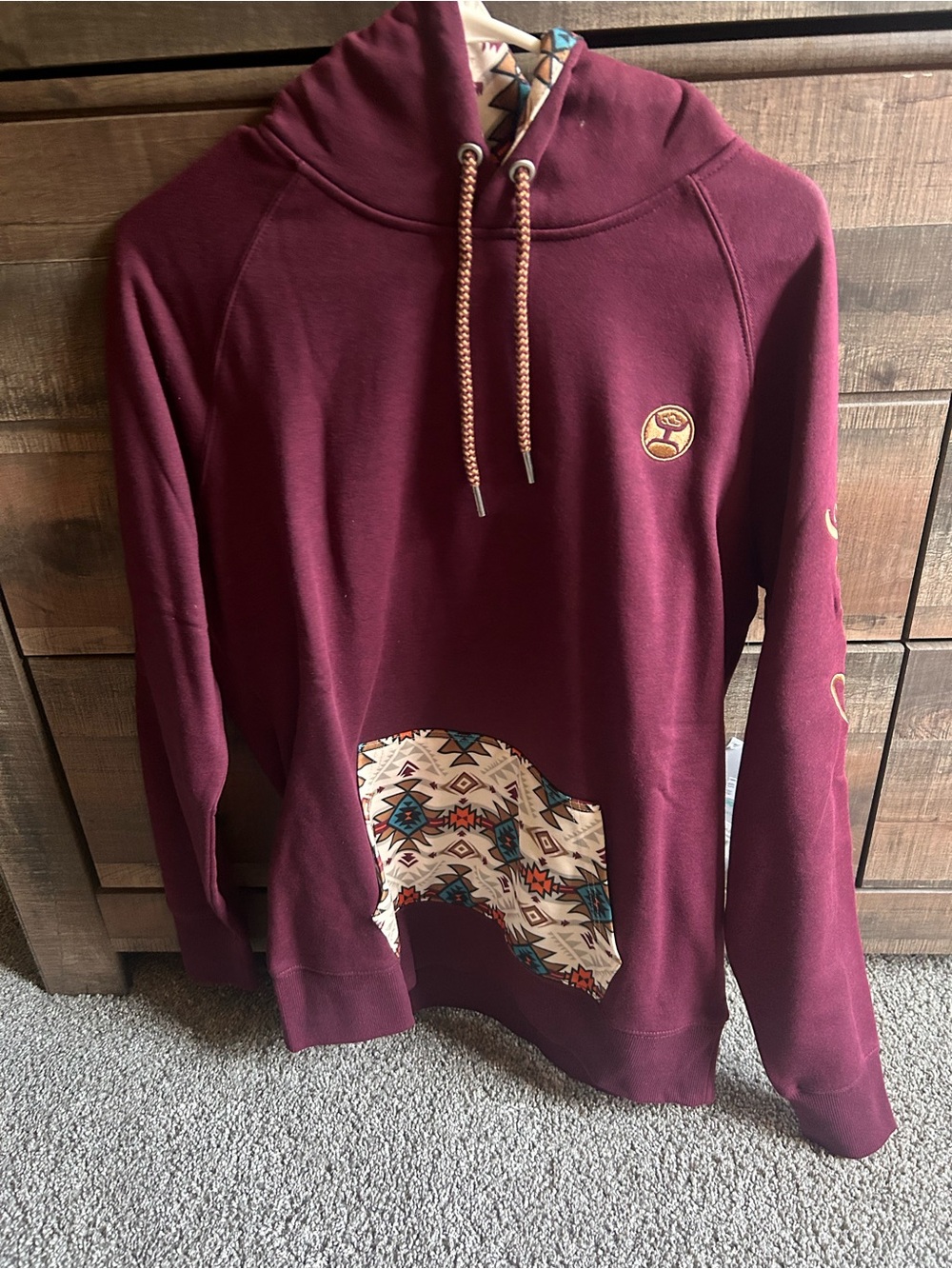 NWT Hooey Aztec Hoodie
